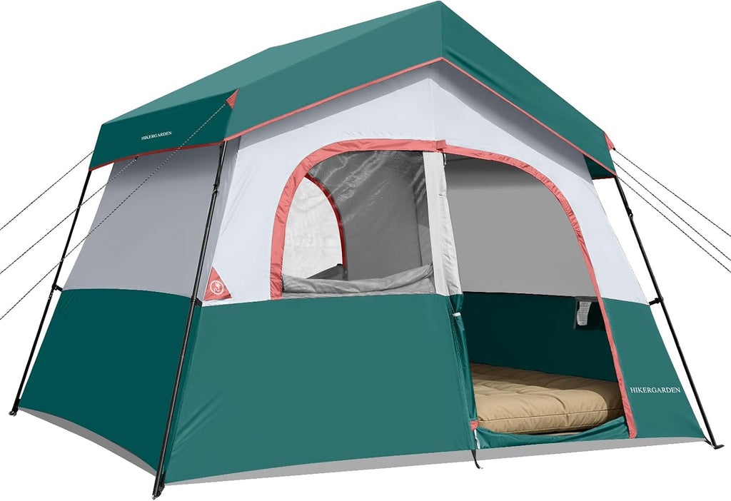 HIKERGARDEN 6-8 Person Tent for Camping Family Outdoor Cabin Tent