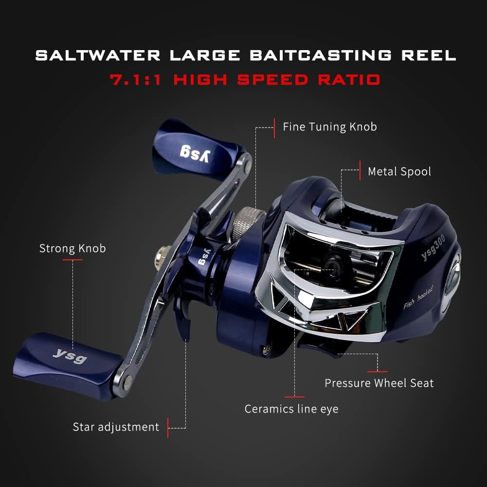 Telescopic Fishing Rod and Reel Combos, Carbon Fiber Fishing Rod with Stainless Steel Baitcasting Reel Portable Fishing Pole Reel Combo for Travel Saltwater Freshwater