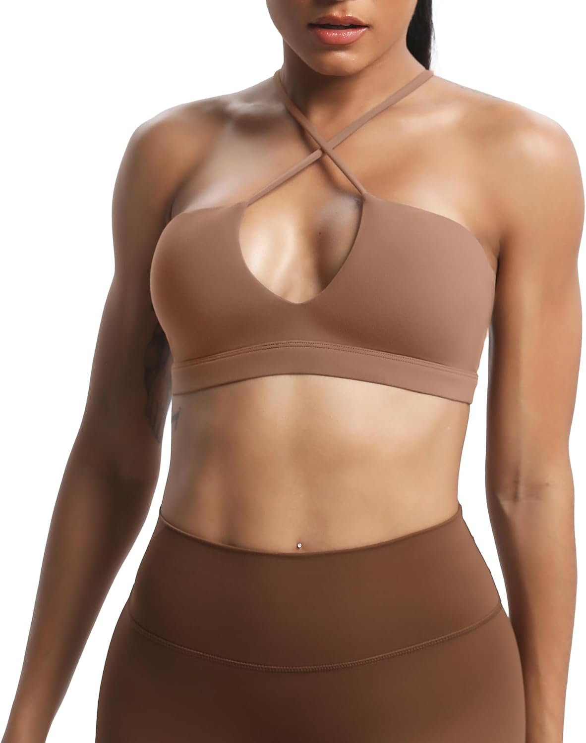 Aoxjox Women's Jamie Deep V Sports Bra