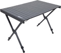 Portal Folding Camping Table with Adjustable Height,Portable Aluminum Table, Dark Gray