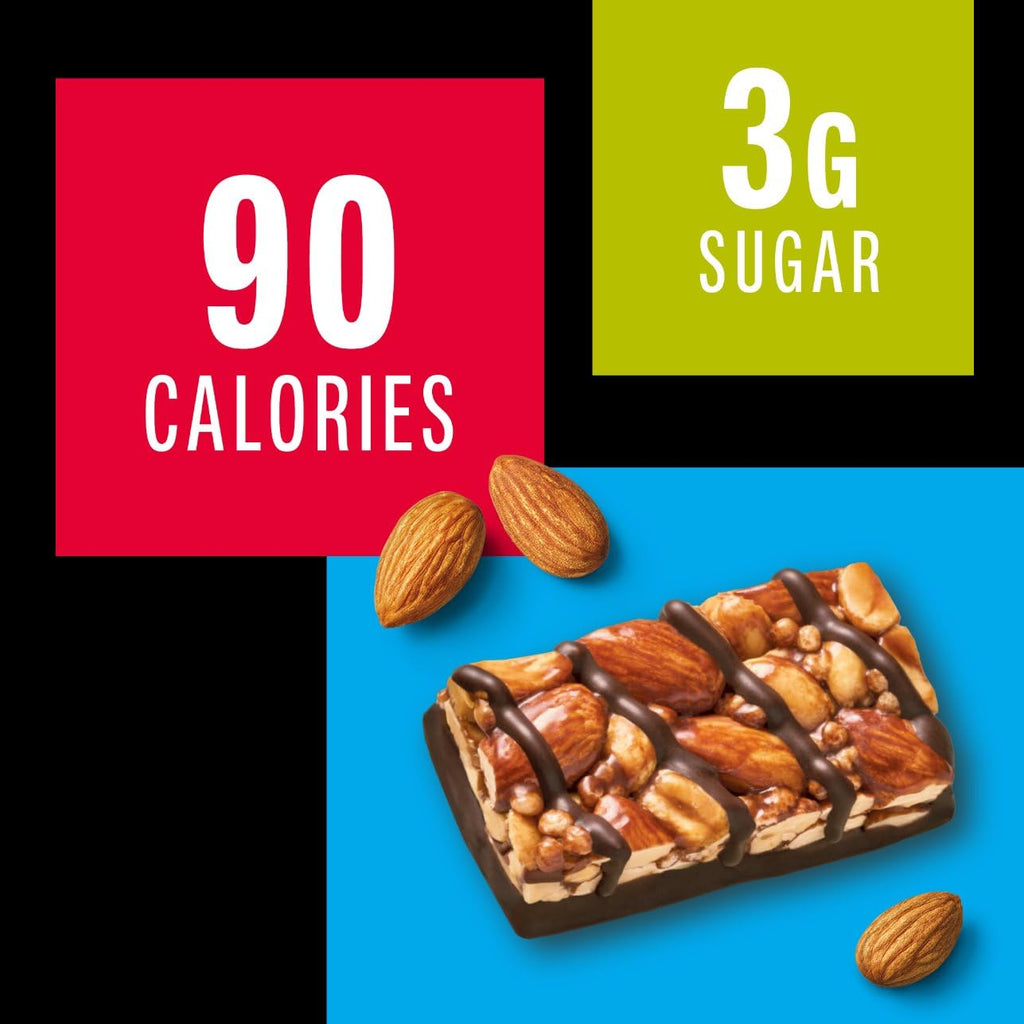 KIND Mini Snack Bars, Dark Chocolate Nuts & Sea Salt, Gluten Free, Low Sugar, Low Calorie Snacks, 80 Count