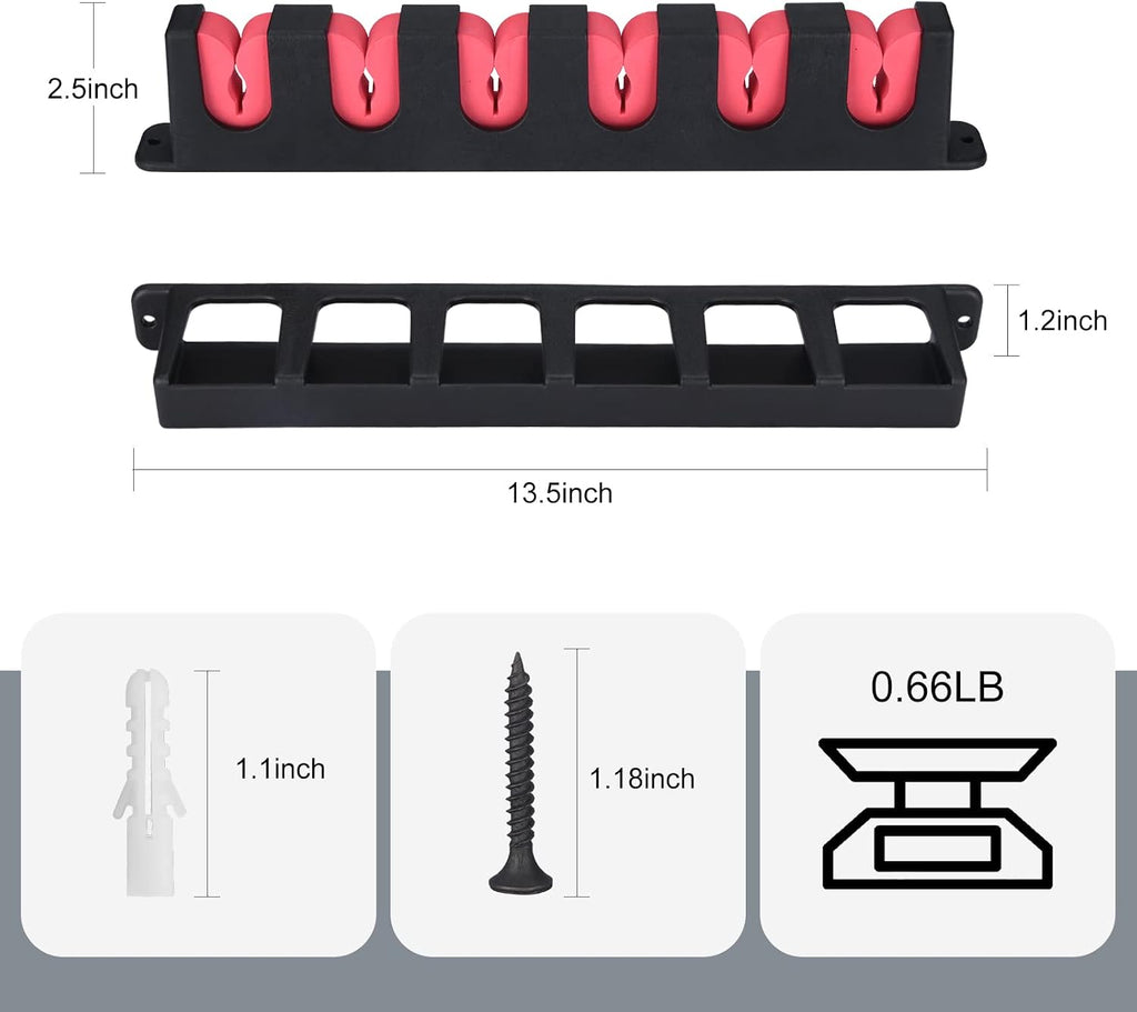 Vertical Fishing Rod Holders Wall Mount,Pole Racks for Garage