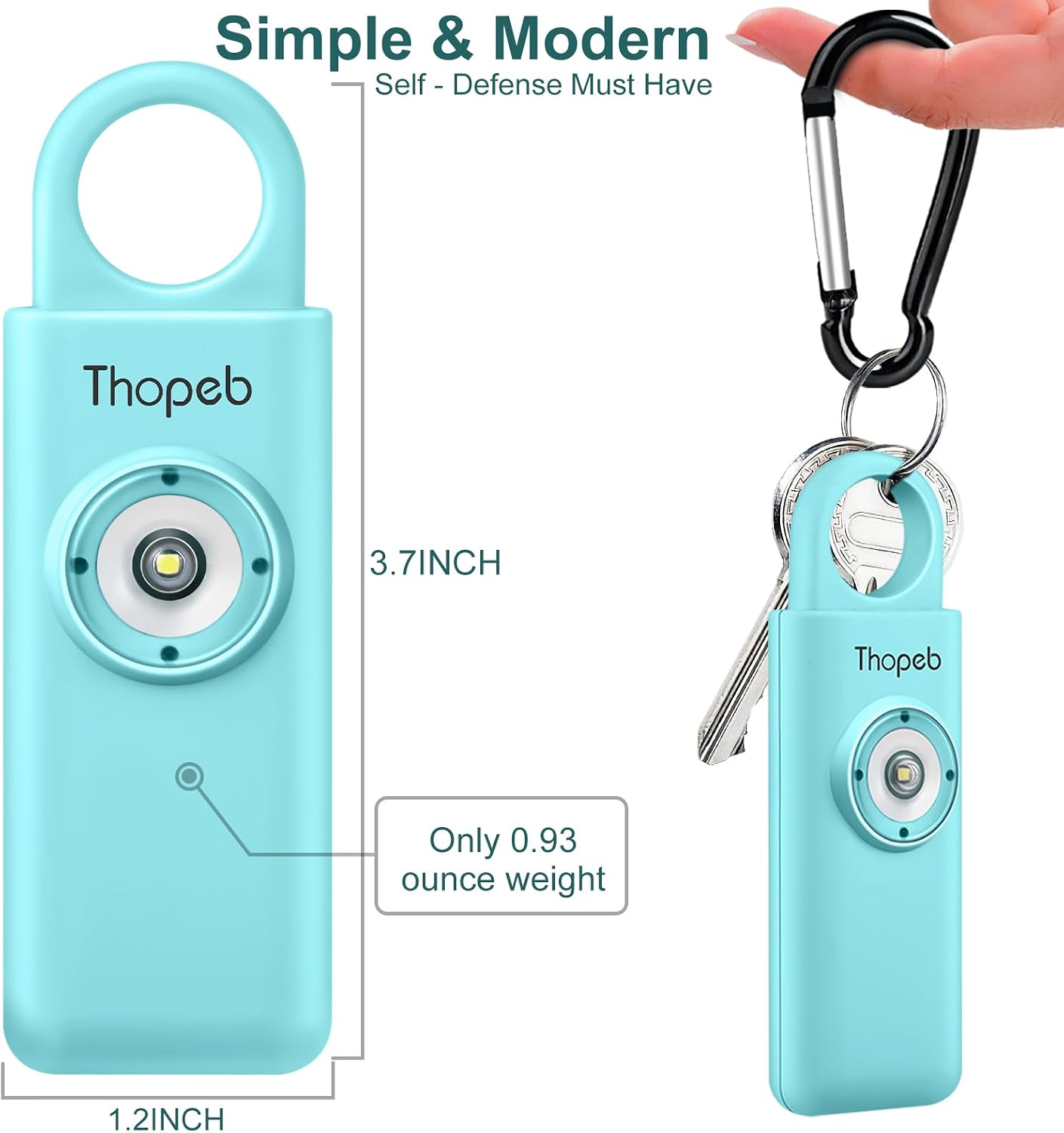 Personal Safety Alarm for Women – Superior Loud Siren & SOS Strobe