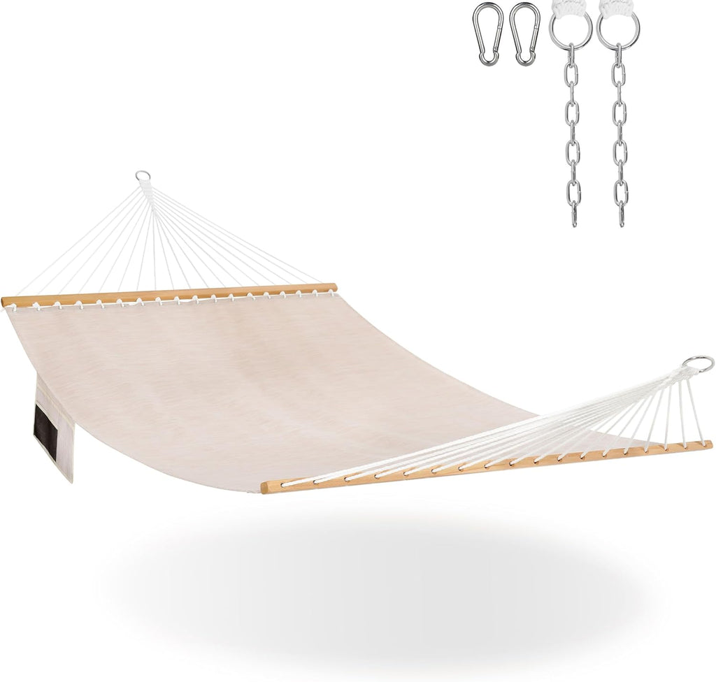 Lazy Daze Double Acrylic Quick Dry Hammock with Spreader Bar for Outdoor
