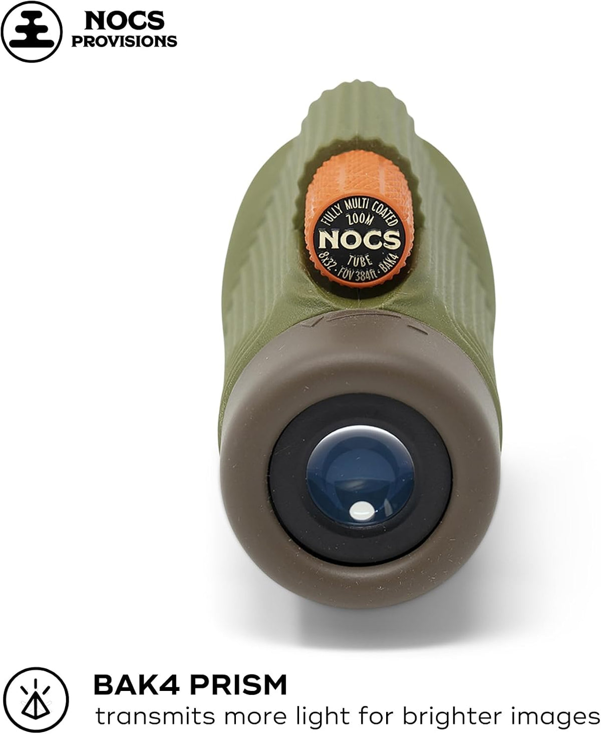 Nocs Provisions Zoom Tube 8x32 Monocular, Bird Watching & Backpacking