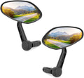 Arkham Bike Mirror for Handlebar HD Bar End Bicycle Mirror Thickened Auto-Grade Glass for Handlebar Rearview Mirror Multi-Angle Adjustable, E-Bike Universal(Oval Pair)