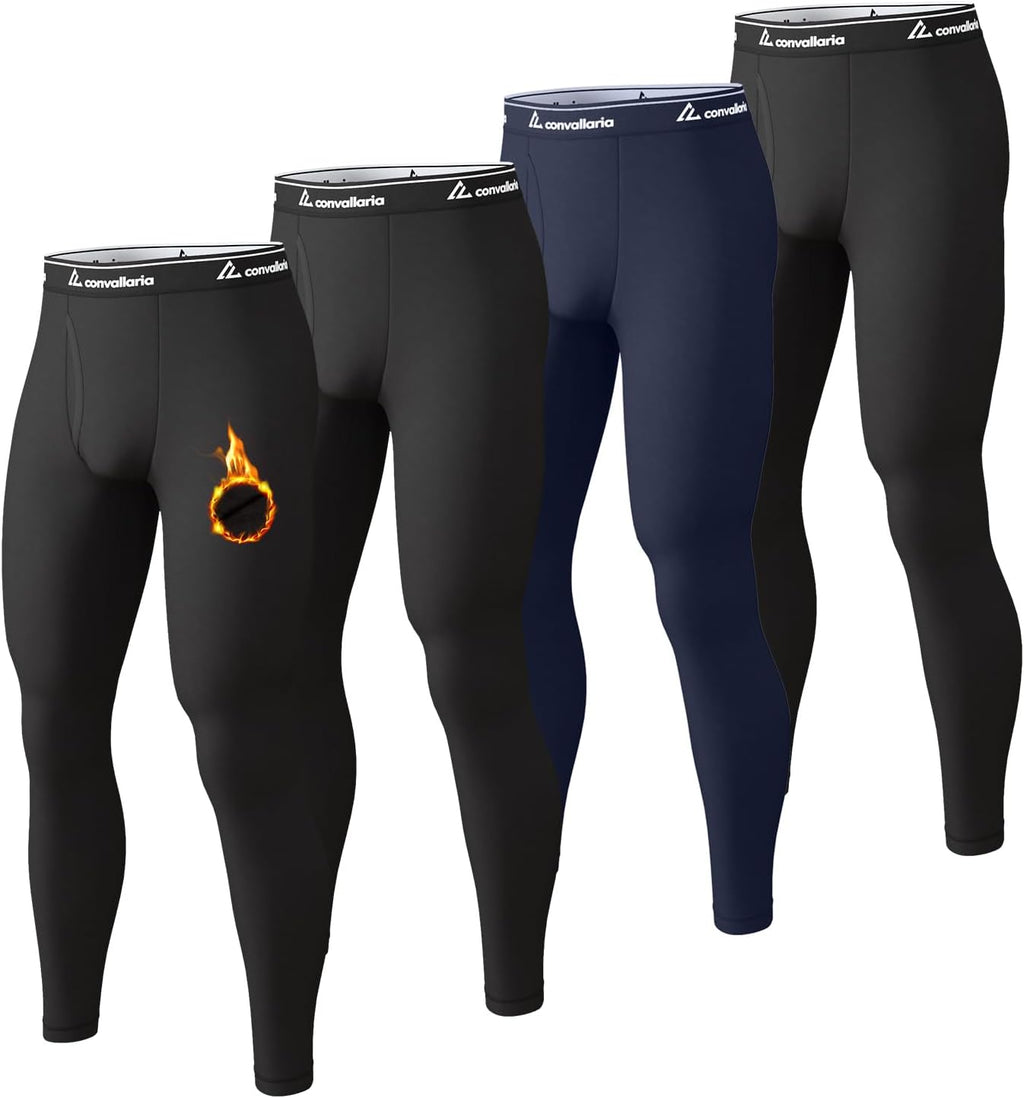 Men's Thermal Pants Long Johns Bottom Athletic Base Layer