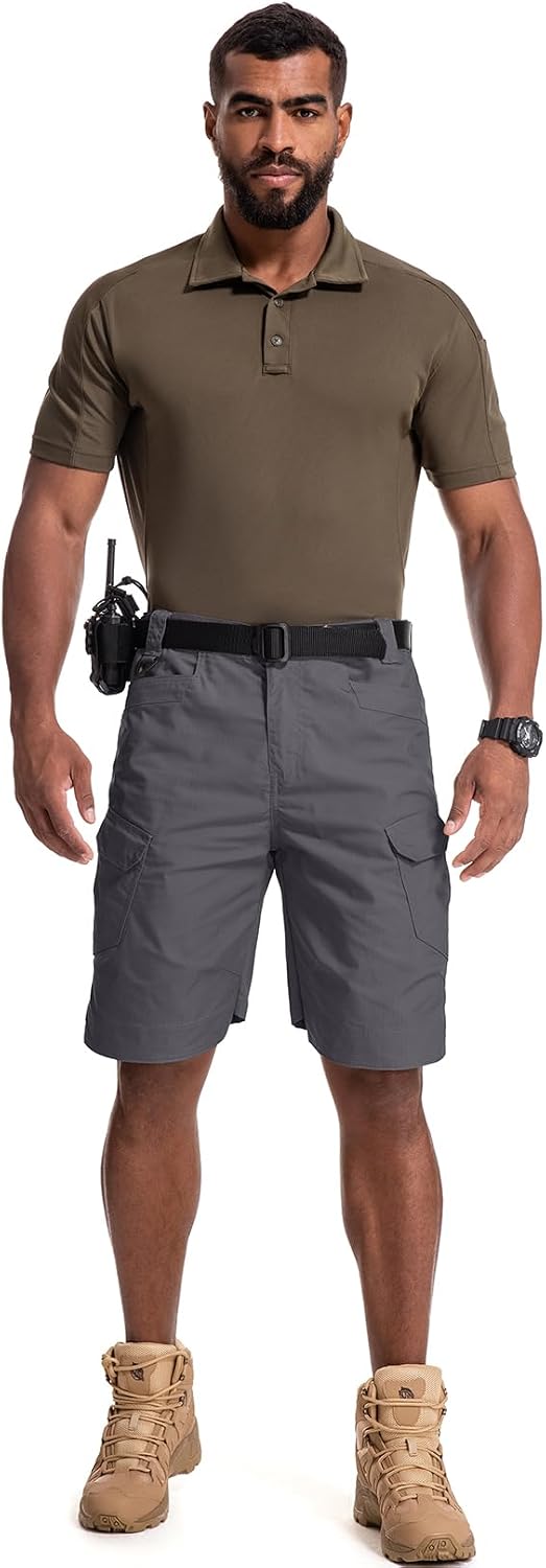 Mens Work Shorts Cargo Tactical Outdoor Wear Resistant Hiking Tool Shorts