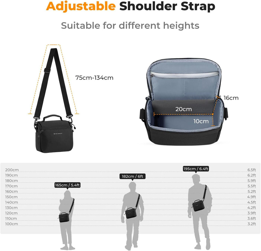 K&F CONCEPT Camera Sling Bag Small Crossbody Case