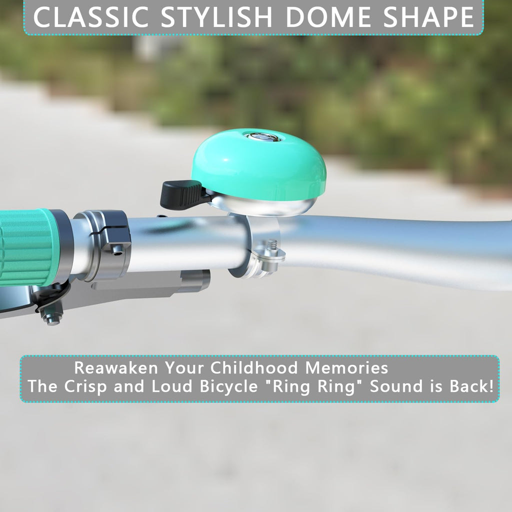 Greallthy Bike Bell Classic Bike Bells for Adults Youth, Bicycle Bell for Handlebars Adult, Loud Sound Beach Cruiser Mountain Bike Bell Accessories.