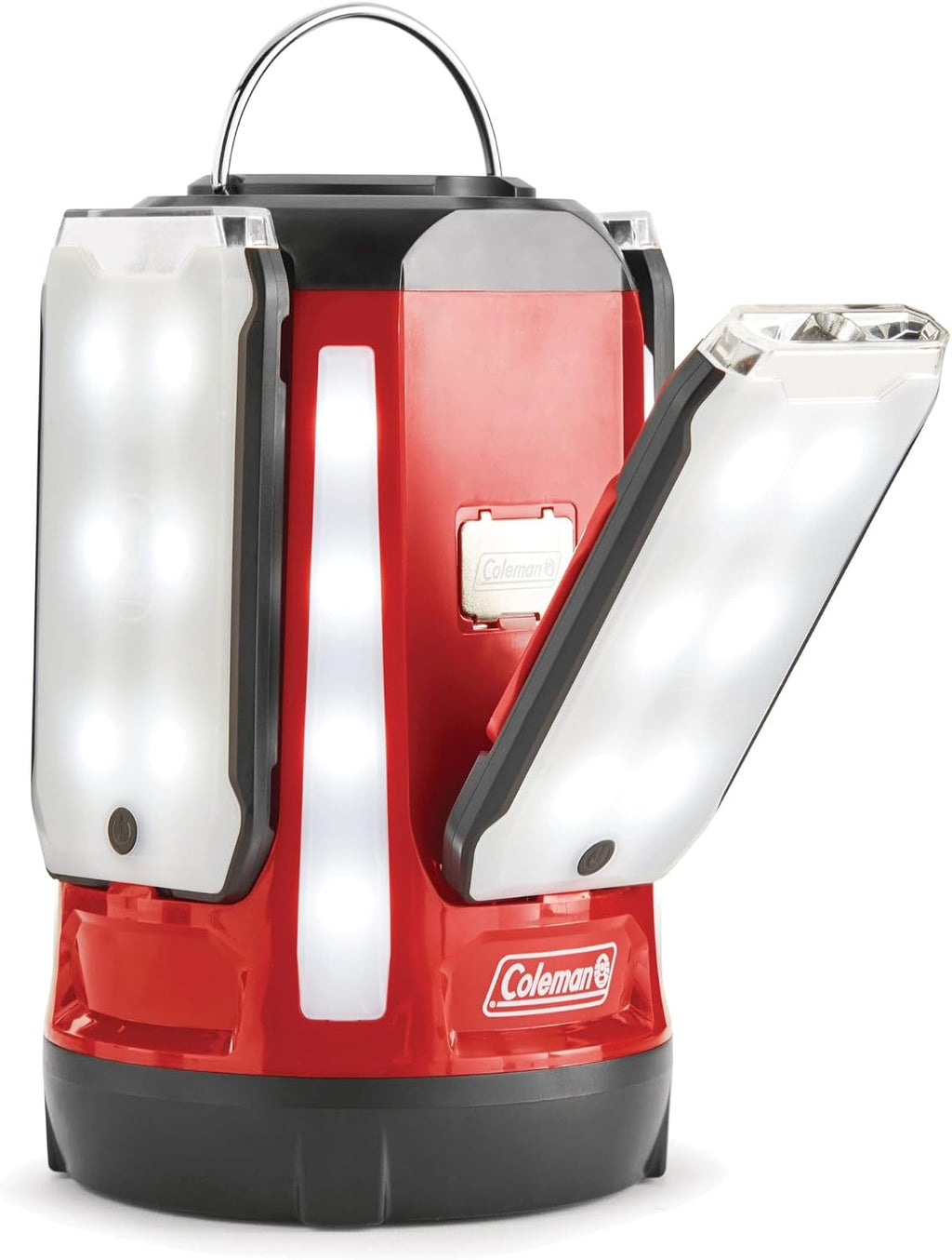 Coleman Multi-Panel LED Lantern: Rechargeable Water-Resistant Magnetic Light Panels Built-In Flashlight USB Charging Port; Excellent for Camping Hunting Emergencies etc