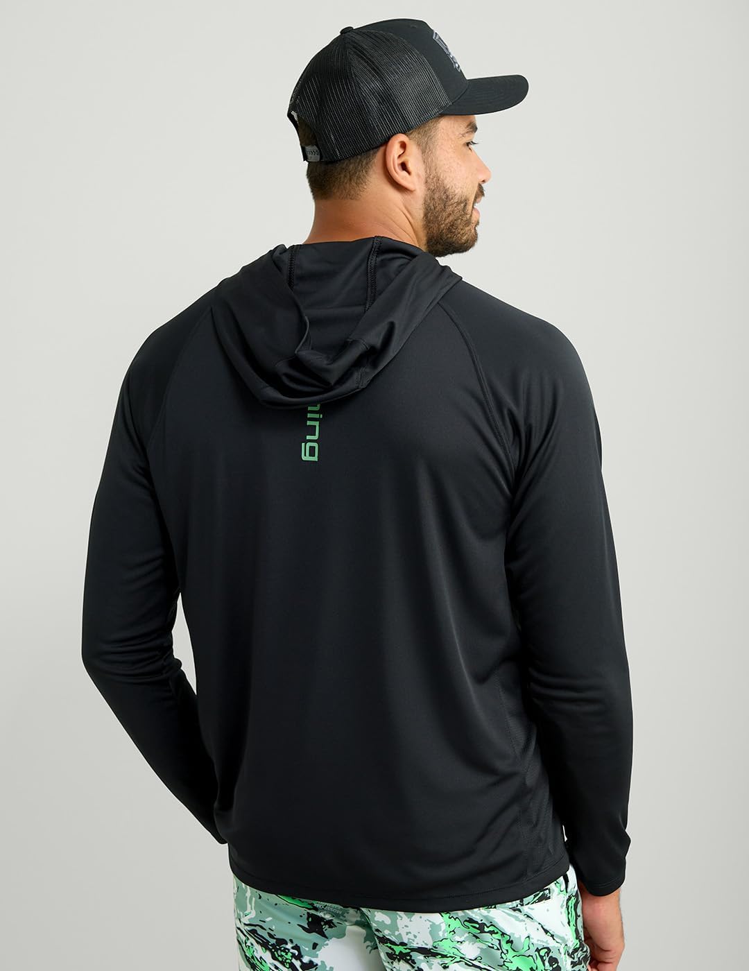 HUK Mens Pursuit Vented Long Sleeve Hoodie, Fishing Shirt with Hood