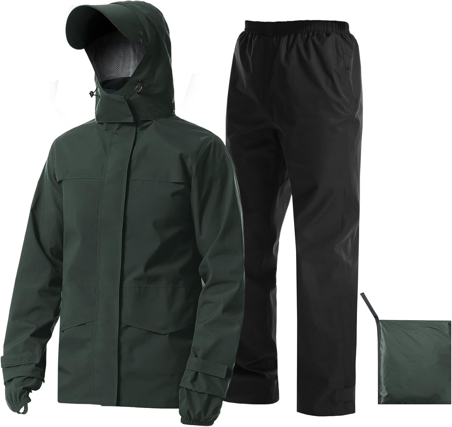 iCreek Rain Suit Waterproof Breathable Lightweight 2-Piece Rain Gear Unisex