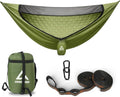 Camping Hammock with Mosquito Net with Built-in Underquilt - Built-in Quilt for Lightweight Soft Warm 4 Seasons, Great for Hiking Backpacking Camping Travel(Hold Up to 500lbs) - Olive Green