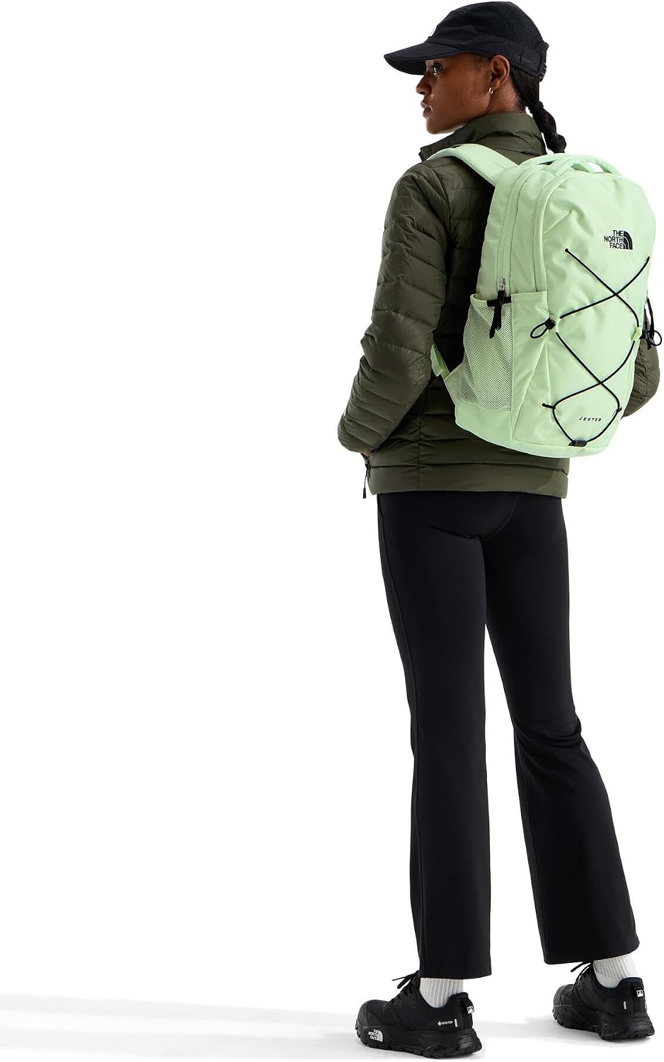The North Face Women's Jester Everyday Backpack, Calcified Lime/Blk, OSFA