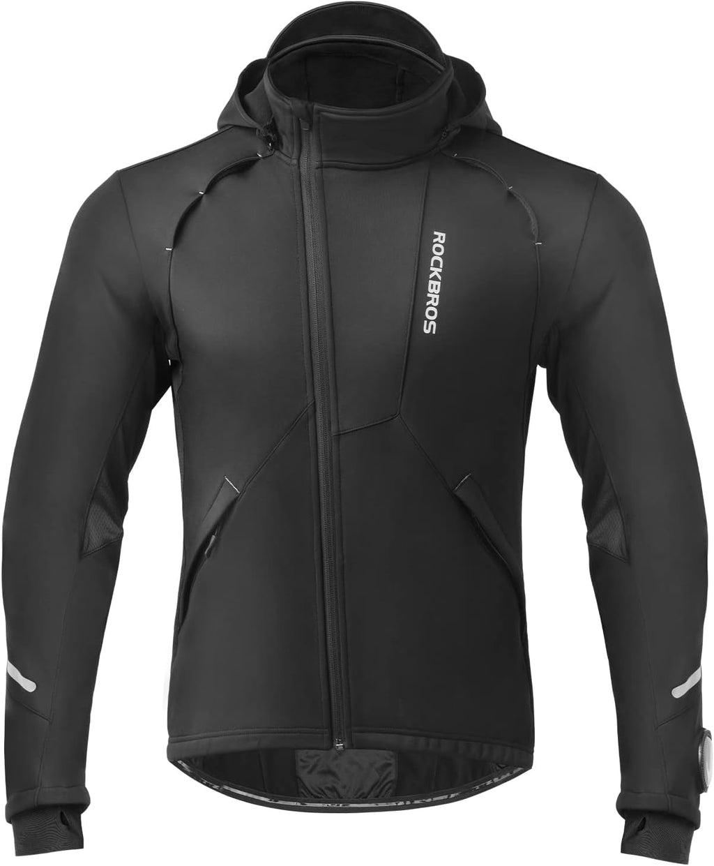 ROCKBROS Cycling Jackets for Men Thermal Windproof Cold Weather MTB Hiking