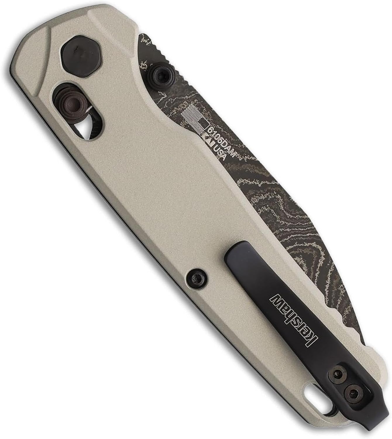 Kershaw Bel Air Pocket Knife, Made in The USA, 3.1 inch CPM MagnaCut Steel Blade, EDC Design, Duralock Locking Mechanism, Manual Folder, Pocketclip
