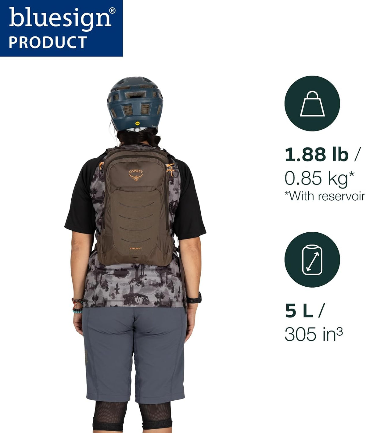 Osprey Syncro Men's Hiking Backpack with Hydraulics Reservoir -Lightweight Mountain Biking Hydration Pack