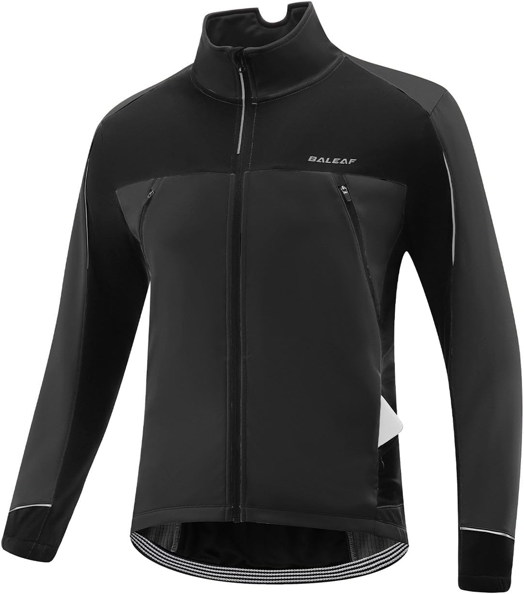 baleaf Men's Cycling Winter Jacket Windproof Softshell Thermal Warm Pockets