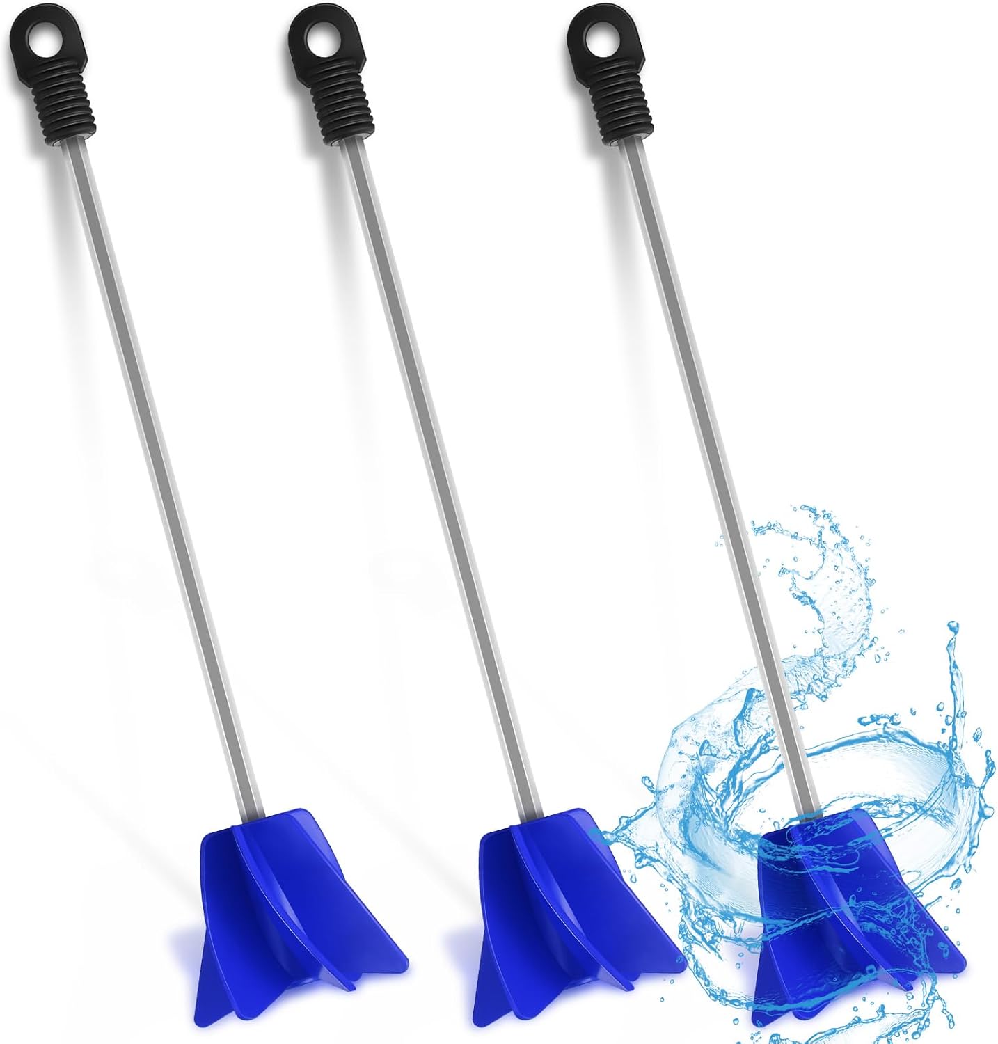 Loosh 11",6 Pcs Paint Stirrer for Drill, Paint Mixer Attachment,Orange
