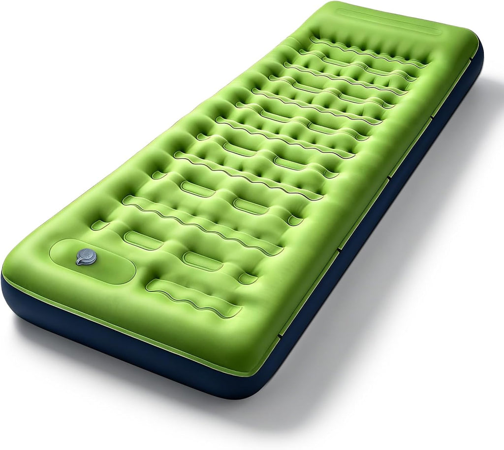 Camping Sleeping Pad, 5" Thick Inflatable Sleeping Pad with Pillow