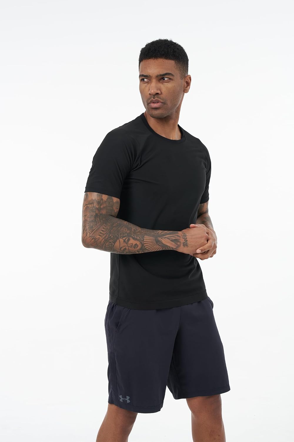 Sauna Sweat Suits Shirt Waist Trainer for Men Compression Vest Workout Gym Clothes Sweat Enhancer Short Sleeve