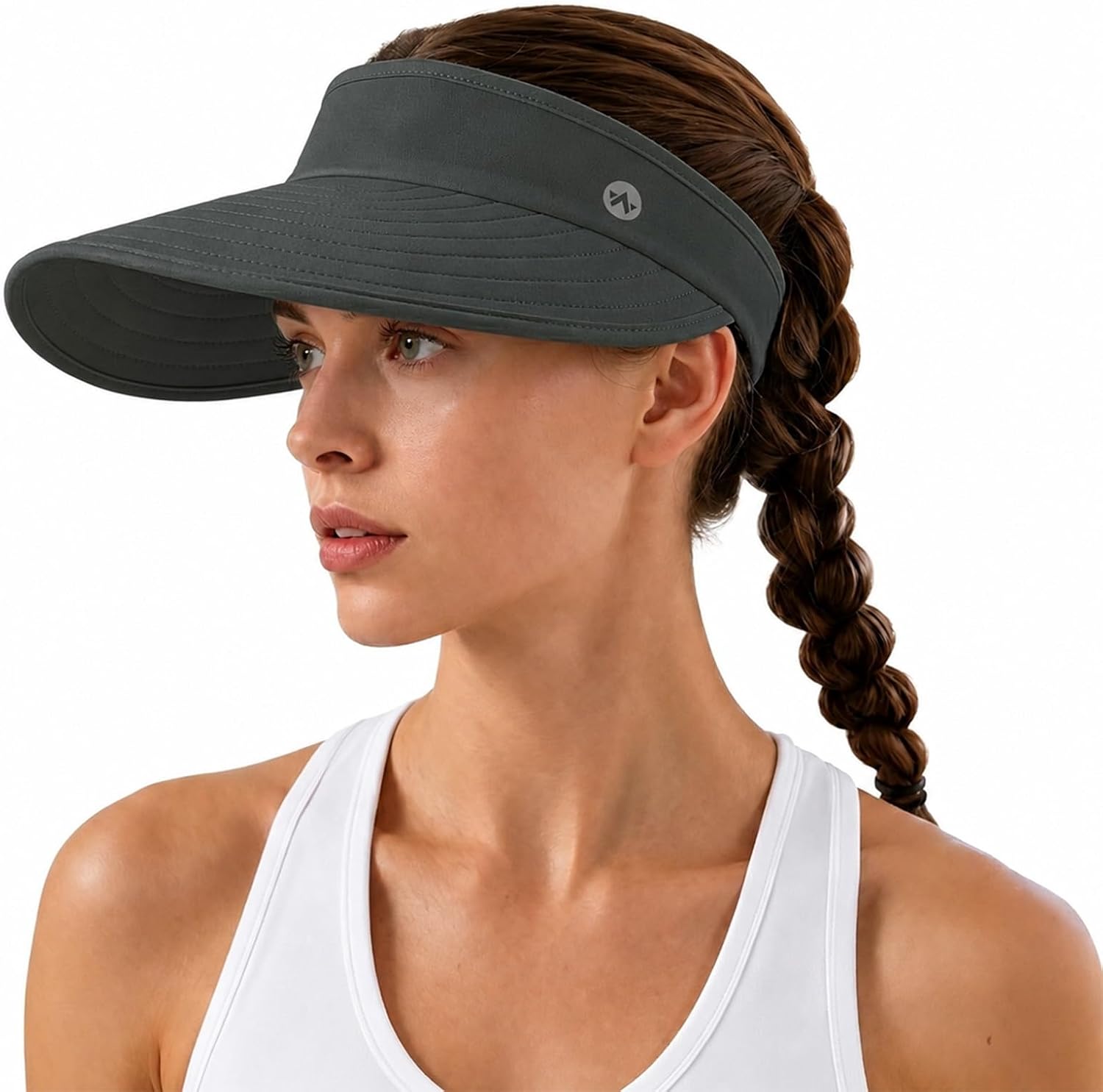WANDER Sun Visor Hat Wide Brim Packable Large Beach Cap for Women
