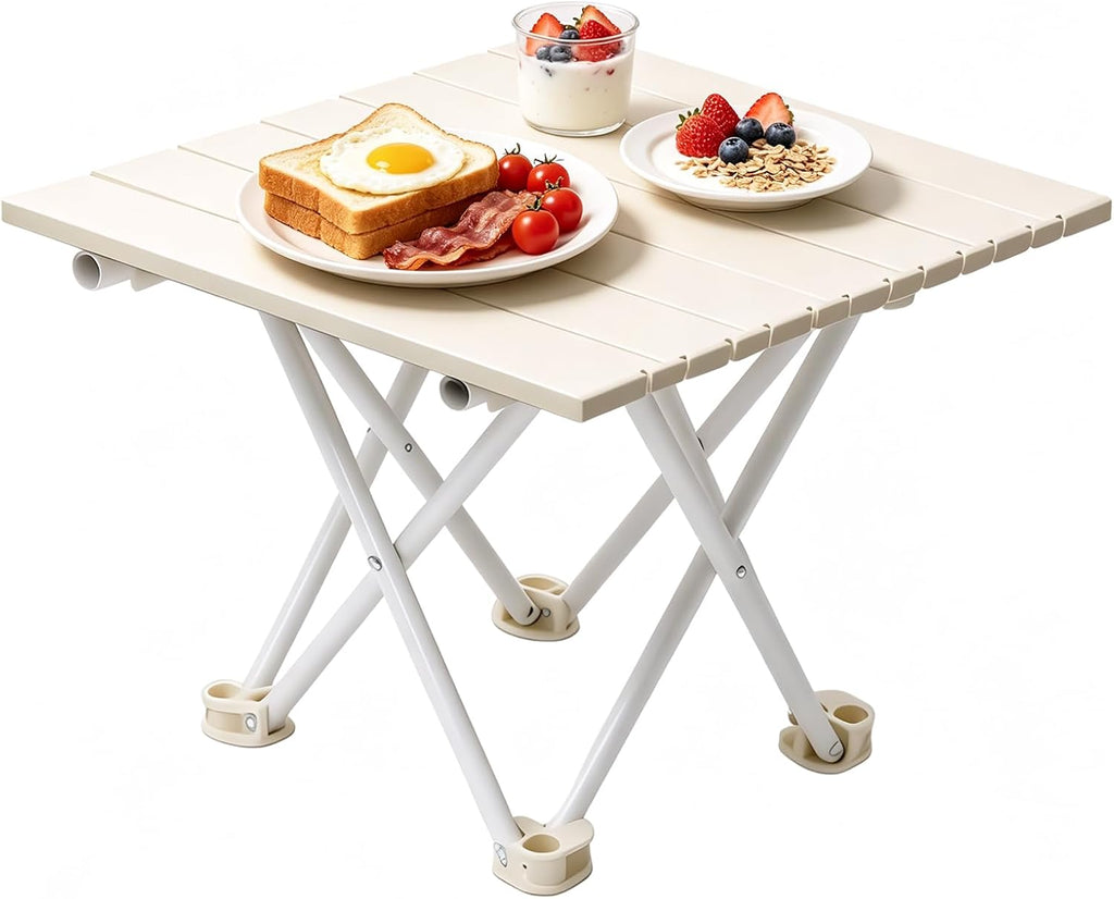 Folding Camping Table, Small Camping Table, Portable Aluminum Camp Table