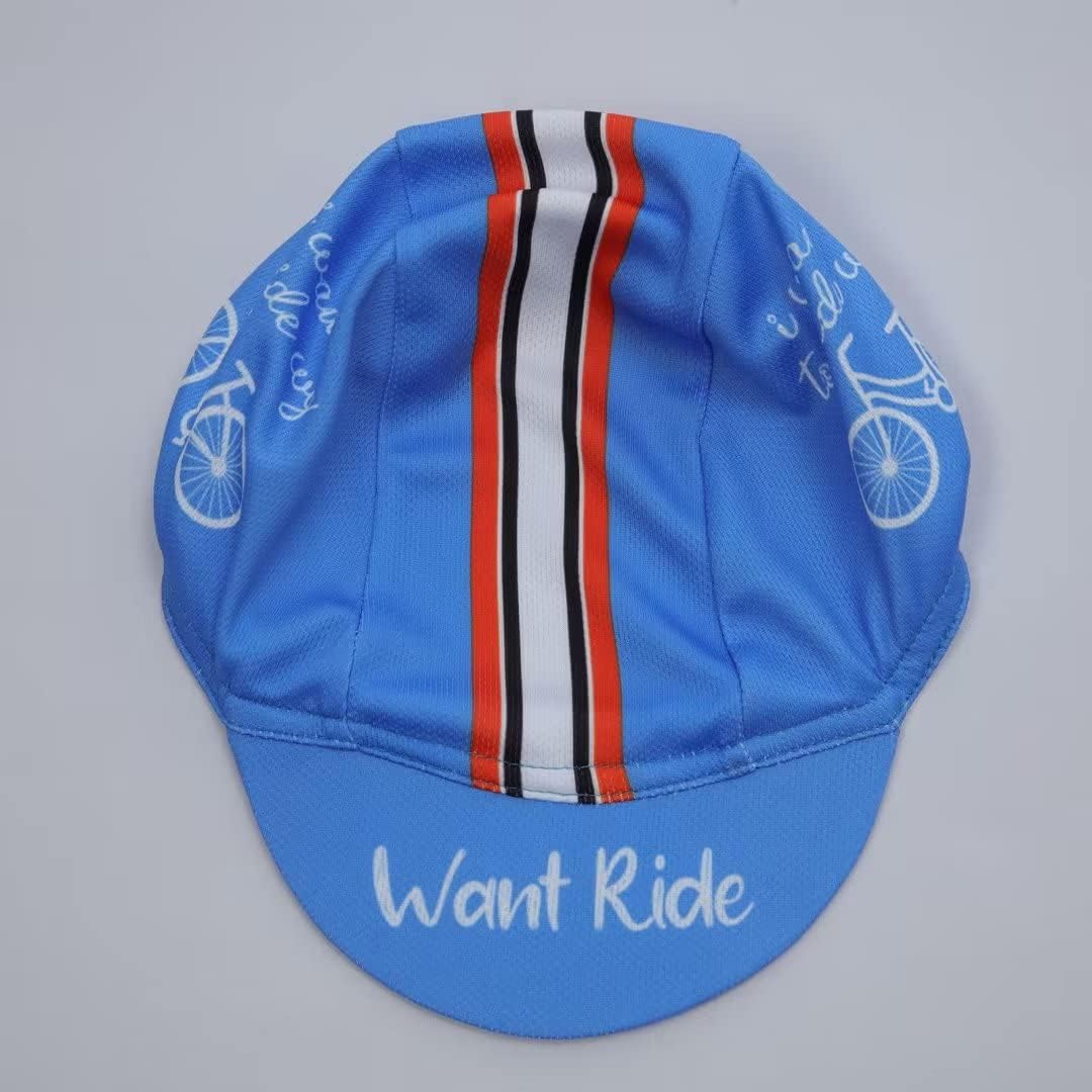 Man's Cycling Cap - Polyester Road Cycling Hat-Under Helmet - Cycling Helmet Liner Breathable&Sweat Uptake