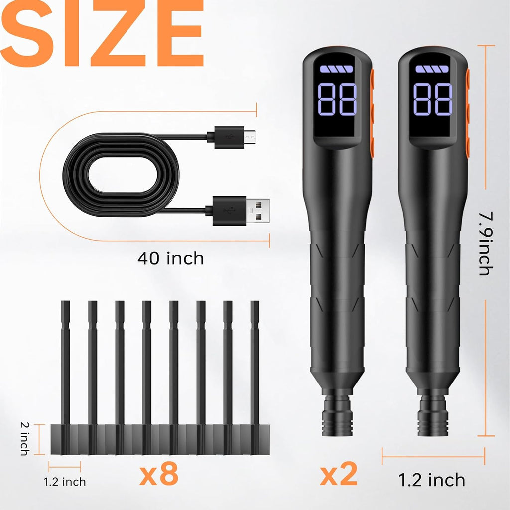 Rechargeable Resin Mixer, Handheld Epoxy Stirrer with 4 Paddles, 2Pack, Black