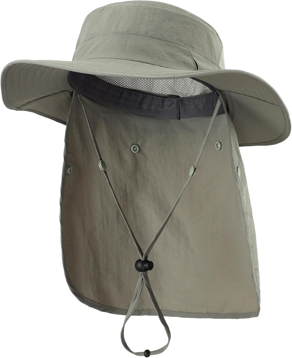 Home Prefer UPF 50+ Wide Brim Sun Hats with Neck Flap Sun Protection Hat for Men Women Gardening Fishing Summer Bucket Hat