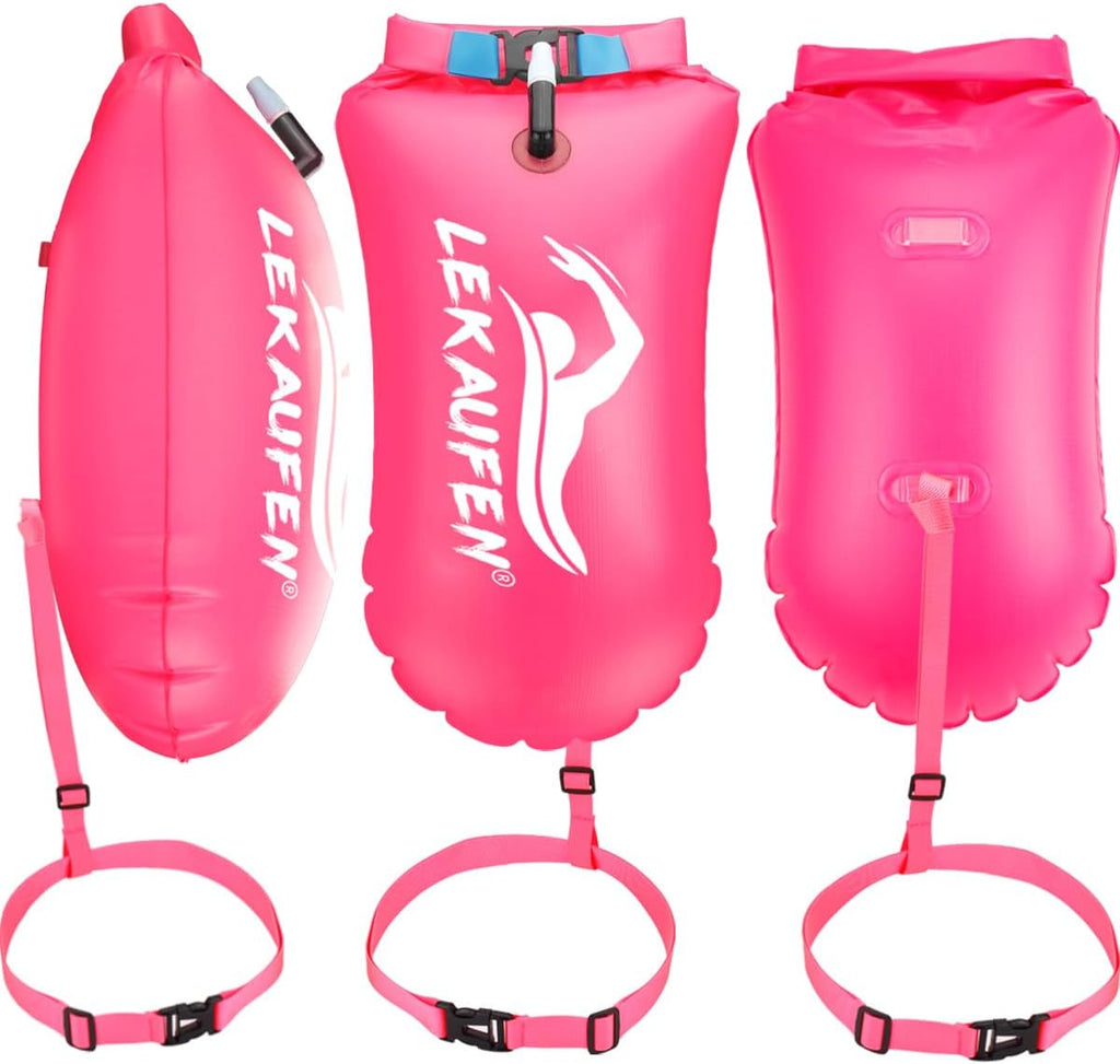 Swim Buoy for Open Water, 20L Inflatable Swim Safety Float