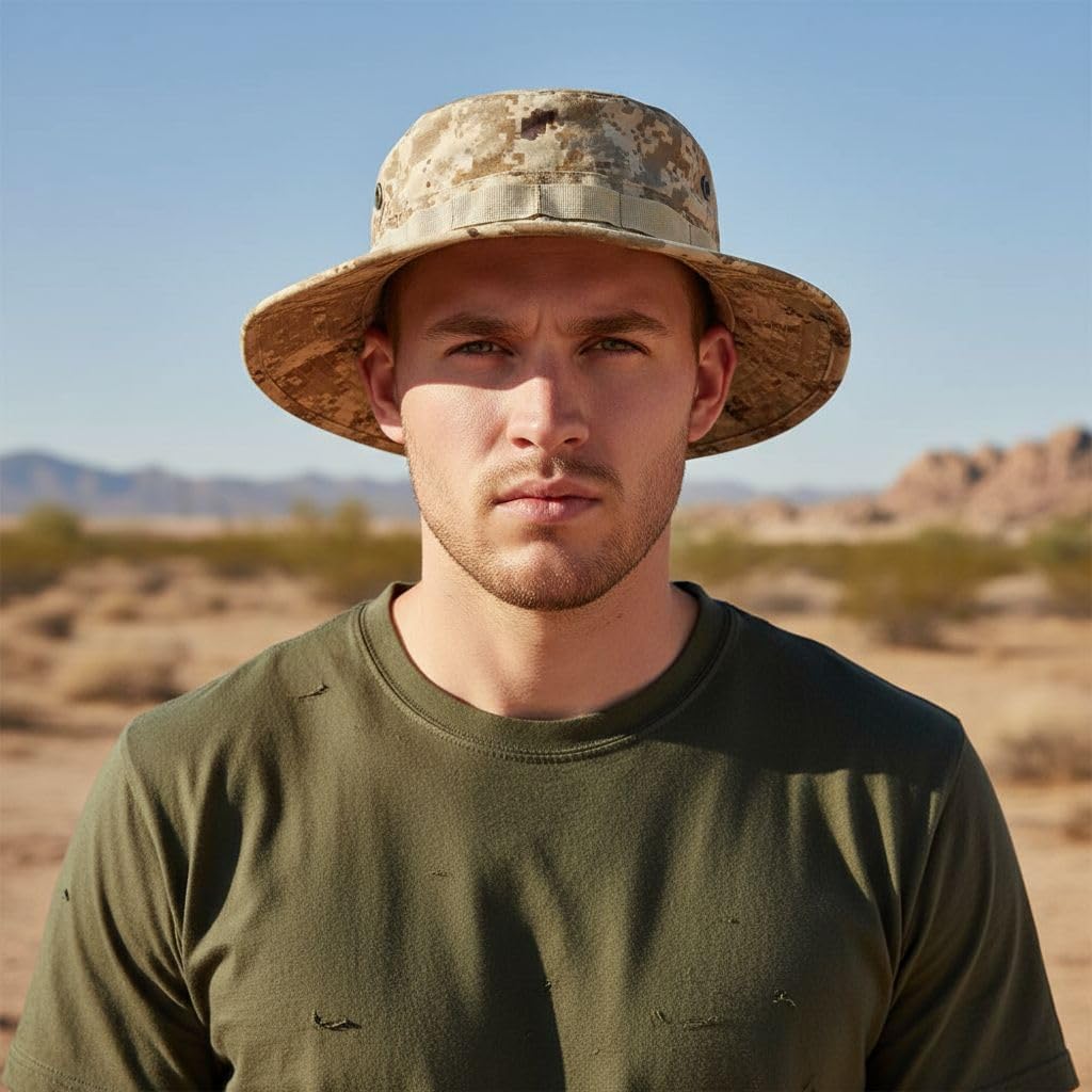 Sun Hats for Men Women Bucket Hat UPF 50+ Boonie Hat Foldable UV Protection Hiking Beach Fishing Summer Safari