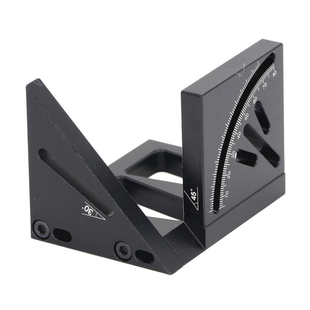 3D Woodworking Square Aluminum Alloy Multi Angle Measuring Ruler 45 90 Degree Carpenter Square Protractor