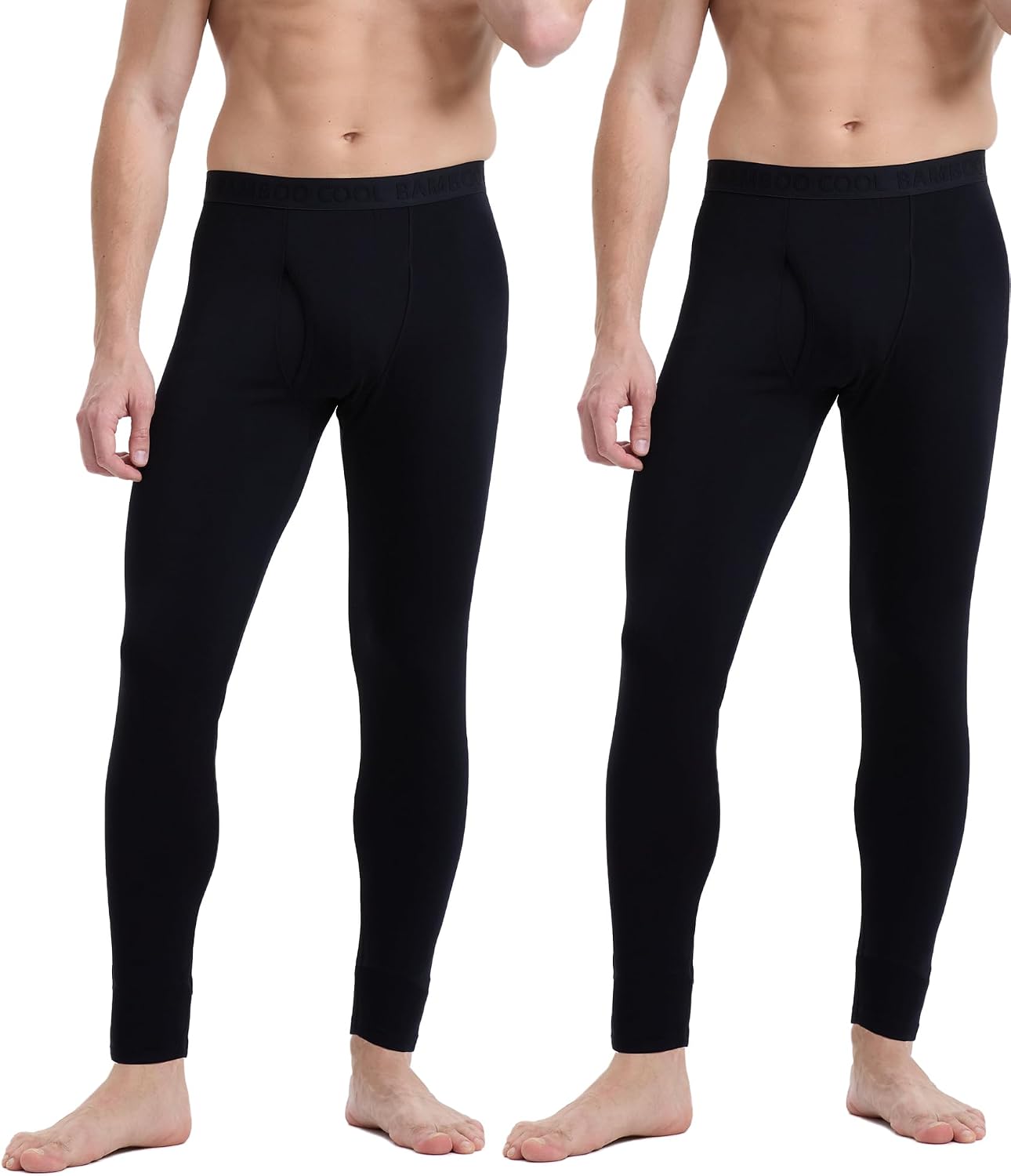 BAMBOO COOL Men's Thermal Underwear Lightweight Fleece Lined