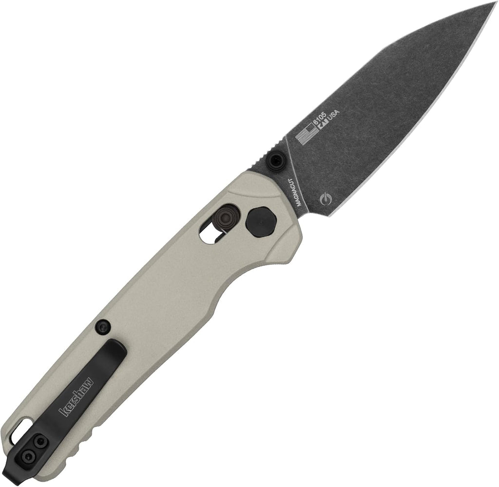 Kershaw Bel Air Pocket Knife, Made in The USA, 3.1 inch CPM MagnaCut Steel Blade, EDC Design, Duralock Locking Mechanism, Manual Folder, Pocketclip