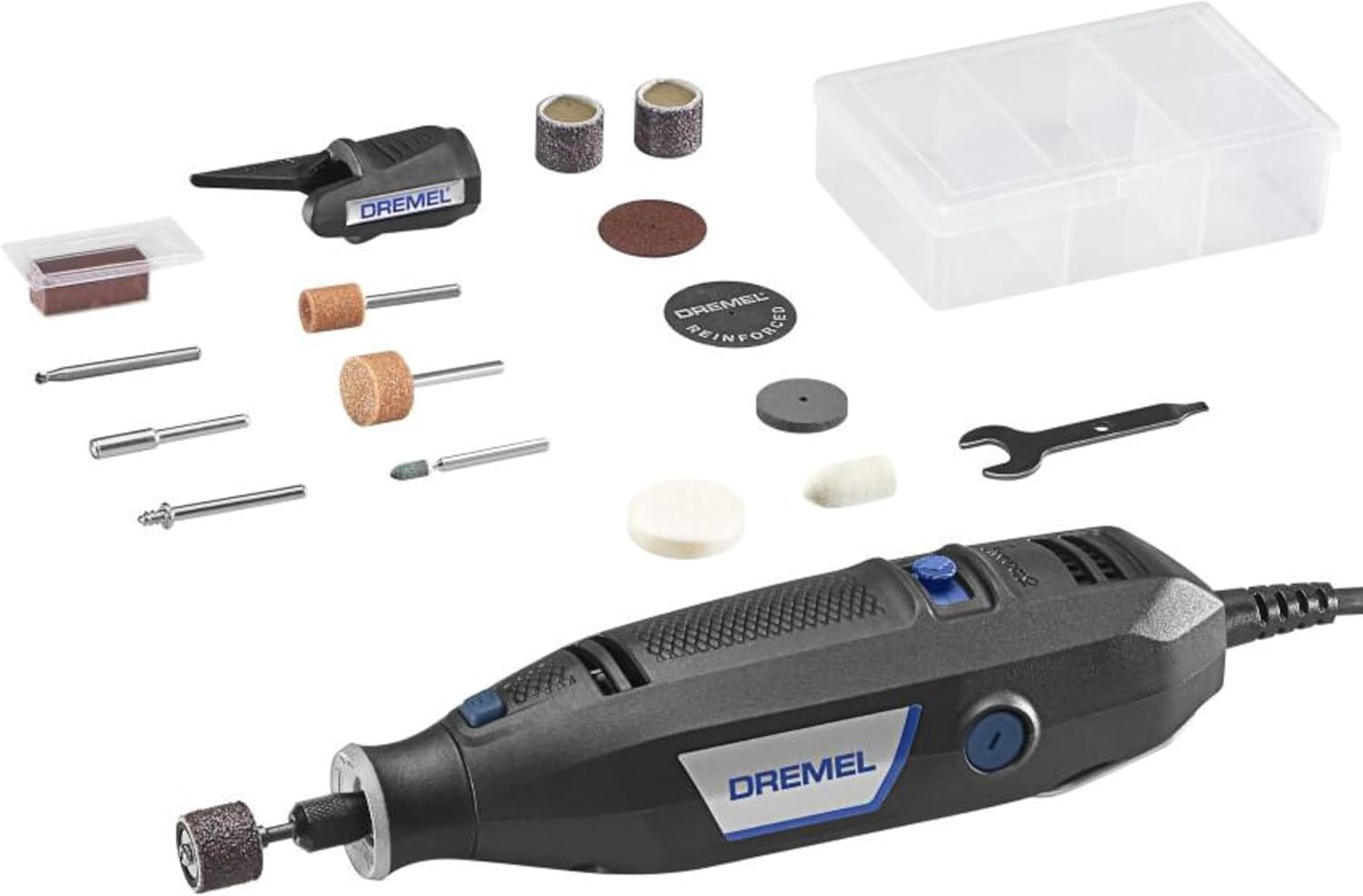 Dremel 3100-1/15 Variable Speed Rotary Tool Kit- 1 Attachment and 15 Accessories, Ideal for a Variety of Crafting and DIY Projects- Cutting, Sanding, Grinding, Polishing, Drilling, and Engraving