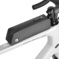 Rhinowalk Bike Frame Bag TPU Waterproof Aero Saddle Bag with Straps and Screws, Hard Shell Bicycle Storage Pack for Road and Racing Bikes-Black