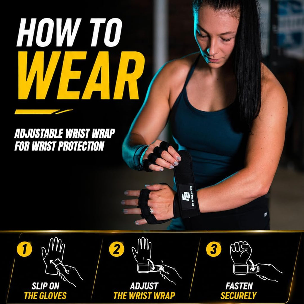 Fit Active Sports Gym Workout Gloves for Men Women Weight Lifting