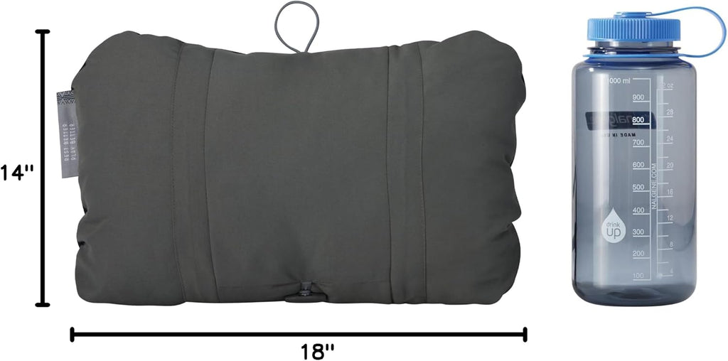 Therm-a-Rest Compressible Cinch Camping and Backpacking Pillow, Regular - 14 x 18 Inch, Desert