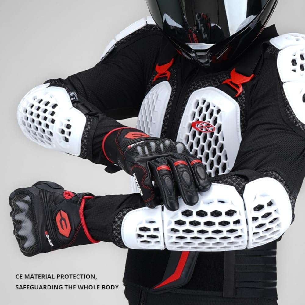 Motorcycle Armor Men with Chest Back Protection Gear,Motocross Jacket
