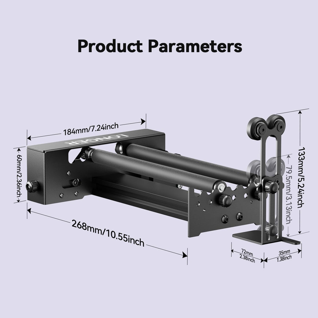 Longer RAY5 Laser Engraver with Air Pump,20W Output,24000mm/min High Speed,0.06mm High Precision Laser Engraver and Cutter for Wood,Metal,Acrylic,Cylindrical Objects, Working Area 15.75"x15.75"