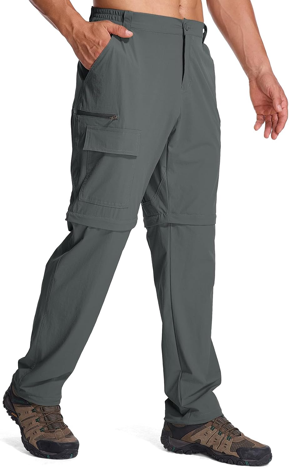 Mens Hiking Pants Cargo Safari Pants for Men Zip Off Outdoor Convertible