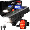 DARKBEAM Bike Lights for Night Riding USB-C Bicycle Lights Set 4+5 Modes