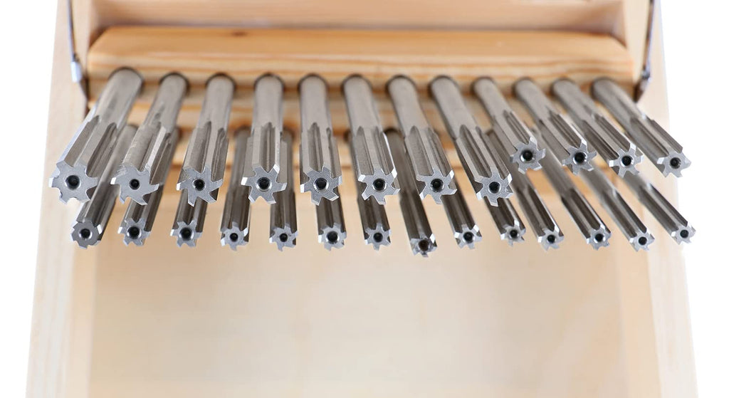Accusize HSS Chucking Reamer Set Letter Size A to Z, 5500-SL00