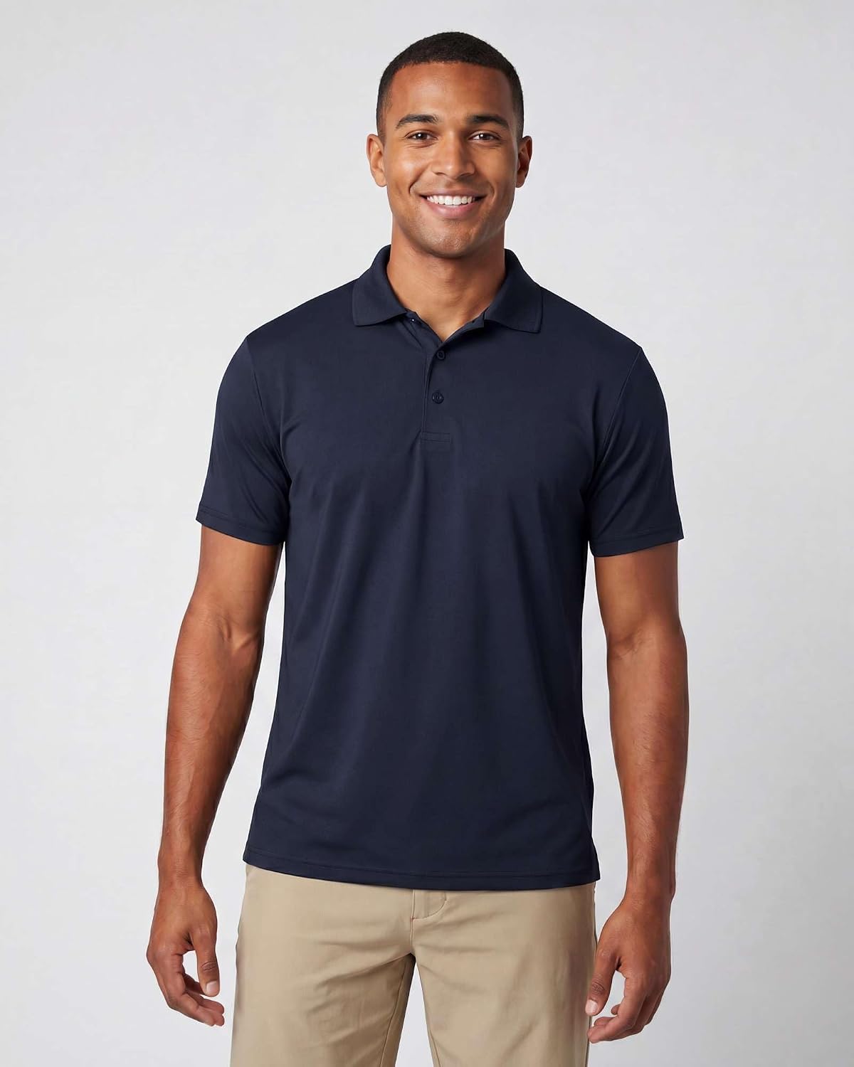 3 Pack Men's Short Sleeve Golf Polo Collared Athletic Tennis Shirt Casual
