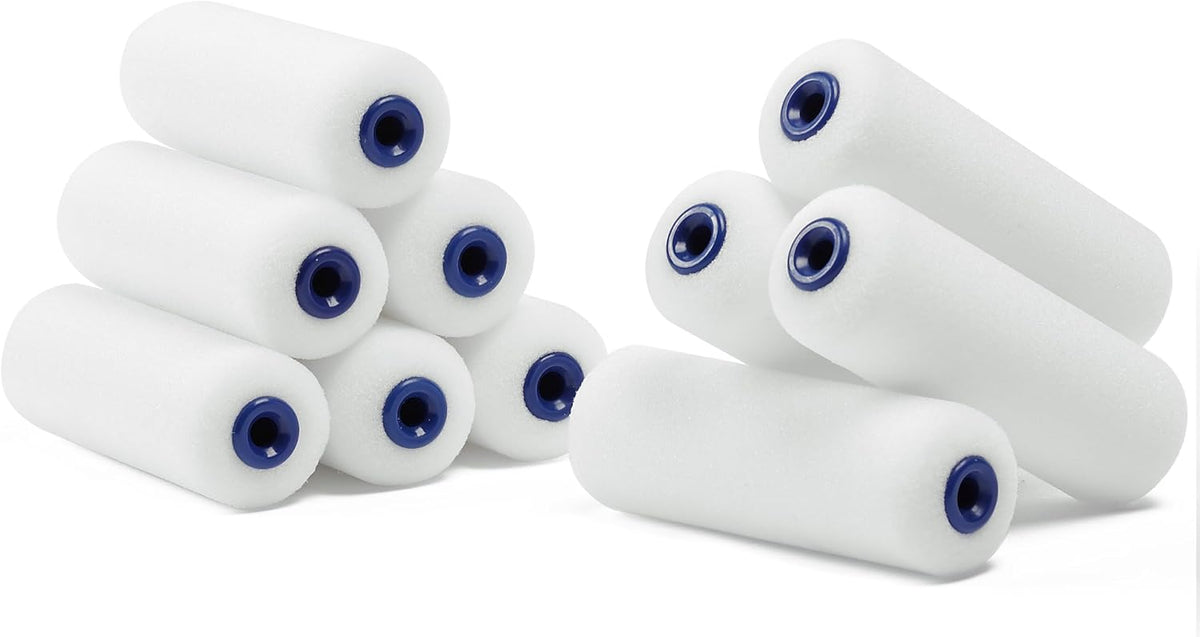 Bates- Foam Paint Roller Covers, 4 Inch, 30 Pack, Bulk High Density