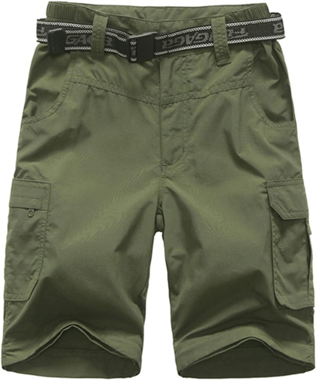 JOMLUN Boy’s Scout Pants Convertible Hiking Quick Dry Zip Off Pants Outdoor Climbing Casual Trouser Kids Youth Cargo Pants