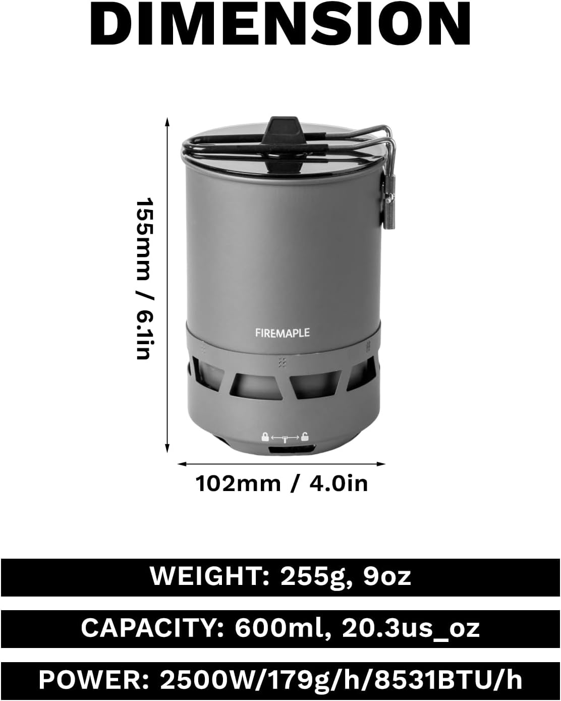Fire-Maple Petrel Quickboil Pro Cooking System Ultralight Stove Pot Set