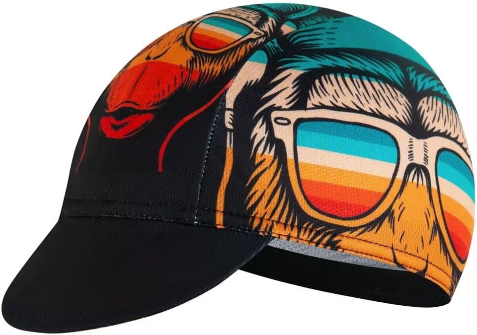Cycling Cap for Man and Woman Cycling Hat Under Helmet-Polyester Breathable Sweat Absorbent
